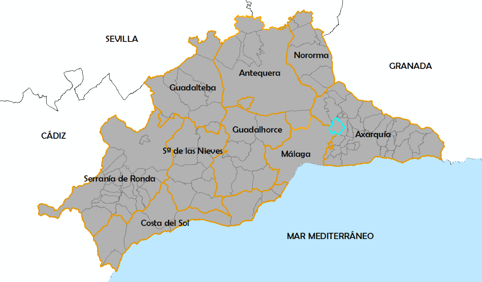 Mapa de COMARES